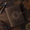 Leather Diary Writing Notebook Unique Handmade Embossed Travel Diary 240 Pages 17.78 x 12.7 cm Gifting