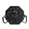 Halloween Casket Crossbody Bag | Glossy PU Leather, Gothic, Bag, for Parties
