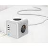 Cube Power Allocacoc Original Power Socket 4 Outlets 2 Usb Ports Adapter Eu Plug