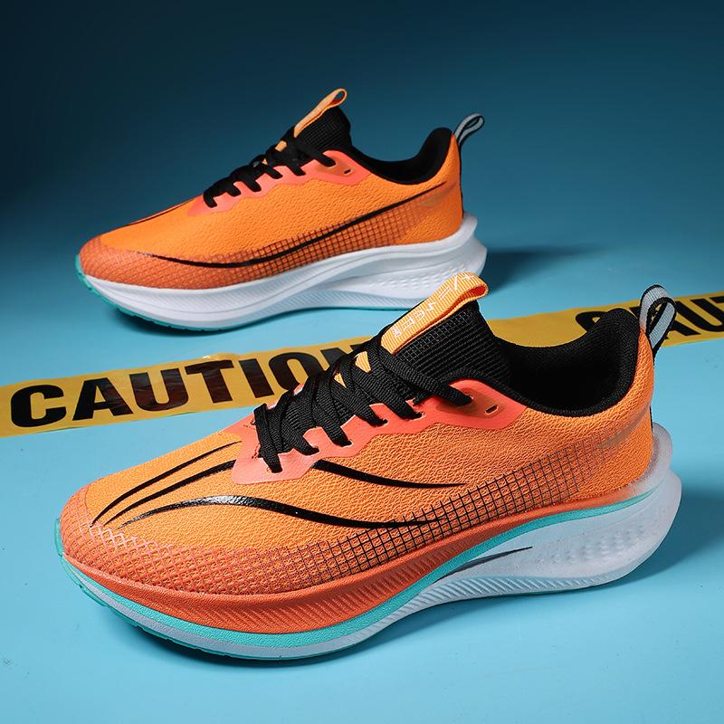Chitu 7 Middle School Students Men's and Women's Running Shoes Mesh Breathable Professional Racing Shock Absorption Carbon Board Running Shoes Non-sli
