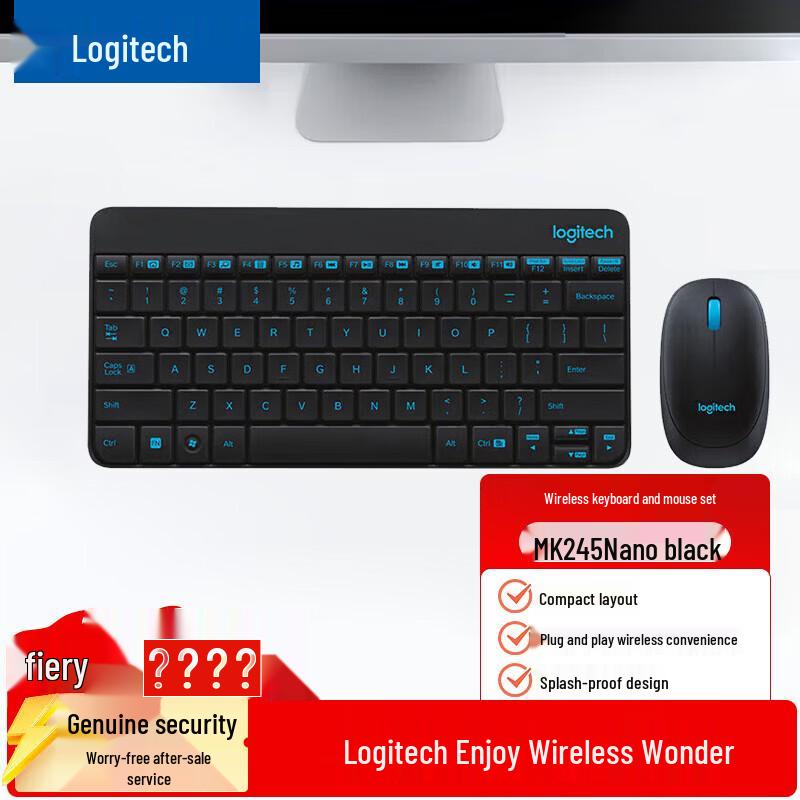 

Logitech MK245 Nano Wireless Keyboard & Mouse Combo