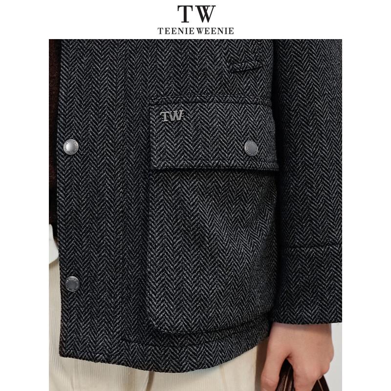 Teenie Weenie Men's Vintage Wool Blend Raglan Coat