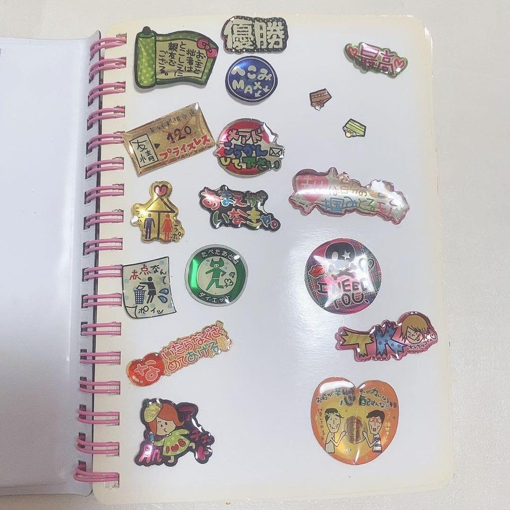 Used Sticker Book Heisei Retro Plump Glitter Shakashaka Transparent Doumori Lolita