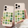 Green Small Tree for Apple 16promax Mobile Phone Case New for IPhone15 Transparent Anti-fall 14plus Protective Cover 13