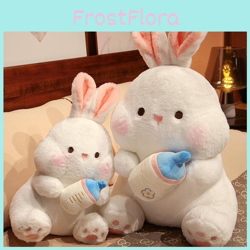 Rabbit Bottle Feeding Plush Toy Cartoon Animal Stuffed Doll Decoration Gift
