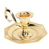 Retro Handheld Candlestick Holde Zinc Alloy Table Candlelight Stand for Home Decoration