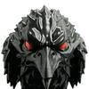 3D Printed Dark Crow Figurine, Spooky Raven Statue Sculpture, Realistic Miniature Bird Ornament for Halloween Home Office Decoration
