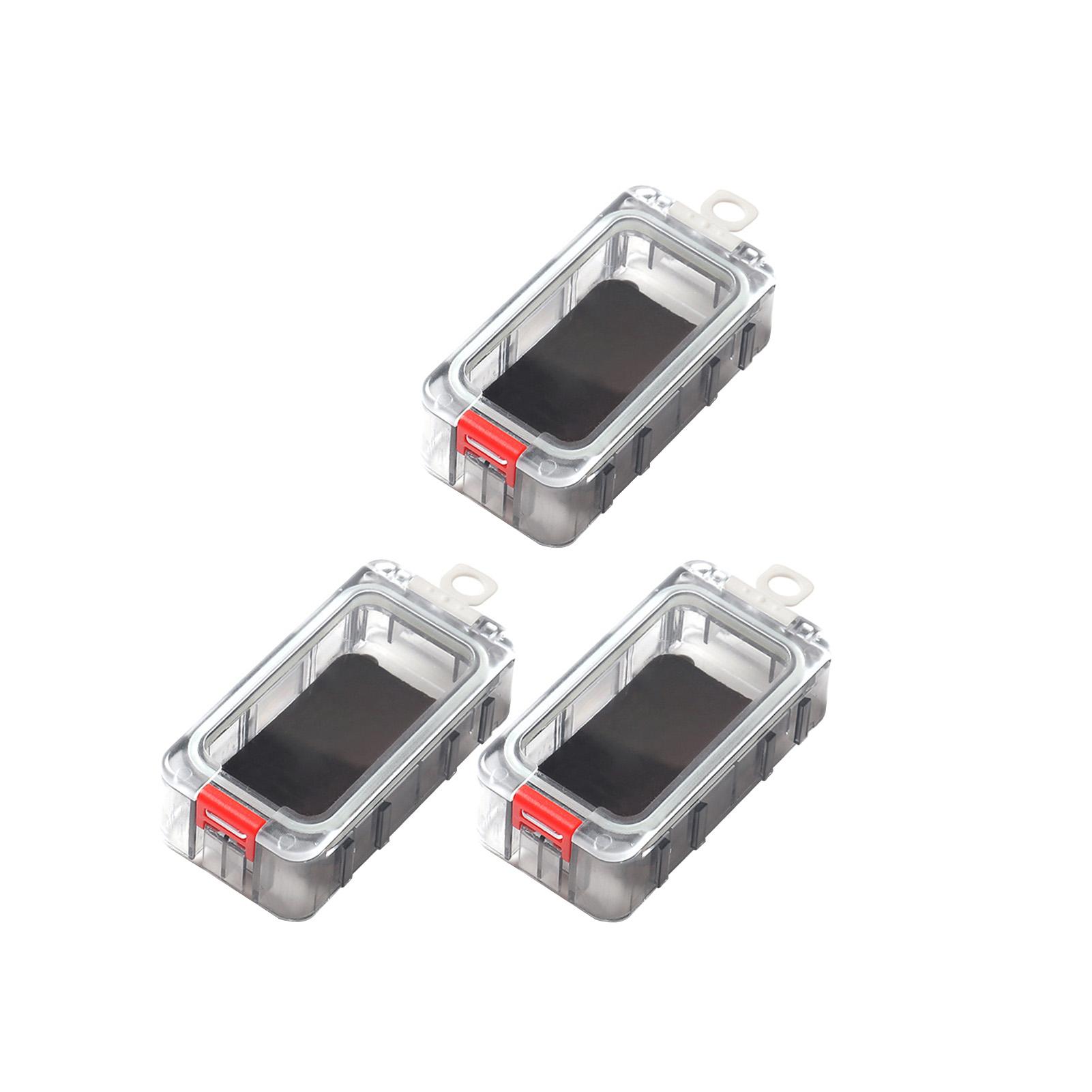 

Fishing Tackle Box Night Glow Magnetic Rainproof Seal Tool Containers for Bait Lure Spliceable Red