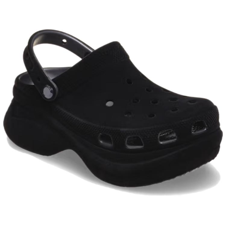 Crocs Bae Clog Zamatové Jednoduché Pohodlné Drevené papuče Dámske papuče Čierne 211919-001