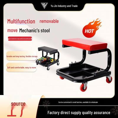 Professional Multifunctional Mobile Tool Tray and Repair Stool