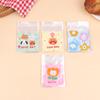 100Pcs 7X7+3Cm 10X10+3Cm Cute Cartoon Animal Printed Plastic Self-Adhesive Bags Cookie Biscuits Snack Package For Home Bakeries