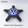 For VW Volkswagen Jetta MK5 Golf 4pcs 135mm Volkswagen Golf Polo Car Wheel Center Caps 5Pins Rim Hub Cover Hubcap Logo Badge Emb