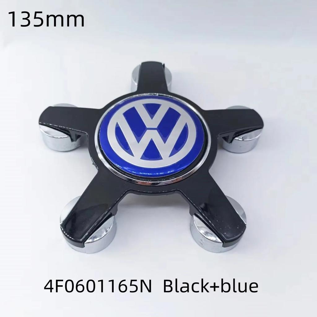 For VW Volkswagen Jetta MK5 Golf 4pcs 135mm Volkswagen Golf Polo Car Wheel Center Caps 5Pins Rim Hub Cover Hubcap Logo Badge Emb