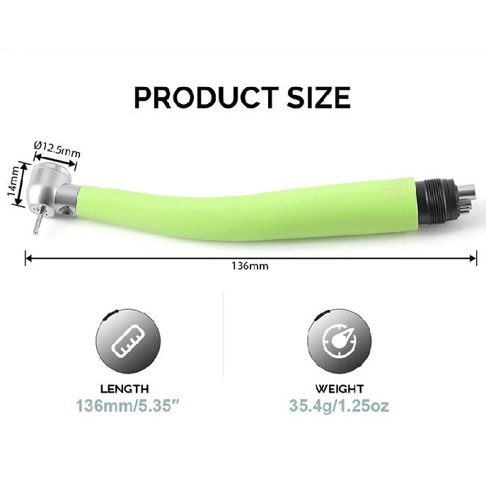 AZDENT Dental Kunststoff LED Hochgeschwindigkeits-Handstück Dreifach-Wasserstrahl LED Integrierter Generator Farbe Dental-Handstück Zahnarztwerkzeuge