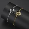 Cazador Stainless Steel Swirl Spiral Sun Totem Charm Bracelets Jewelry Gold Color Women's Hand Bracelet 2026 Trend Wholesale