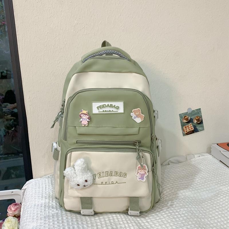 School bag female cute student to fifth and sixth grades backpack casual large-capacity make-up bag
