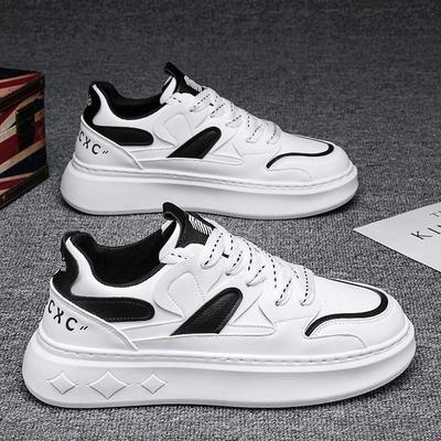 Men's Shoes Summer Trend Versatile Low-top Casual Board Shoes Student Sports Thick-soled Heightening Small White Tide Shoes