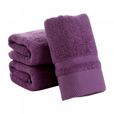 35X75CM Plain Colored Absorbent Towel Pure Cotton Bath Towel Set Absorbent Adult Bath Towels Soft Face For Bathroom Towel Set