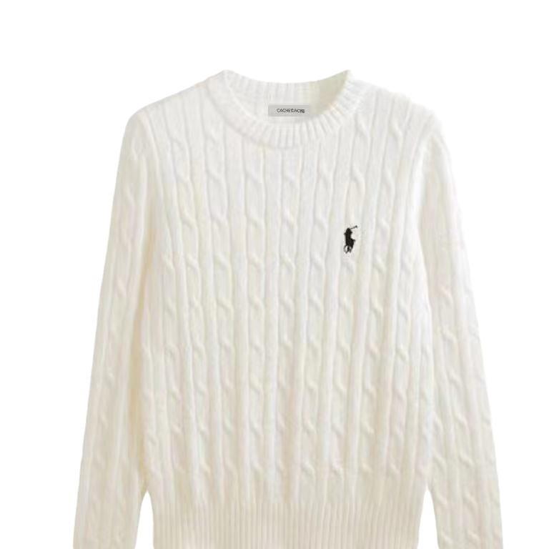 Pulover larg tricotat cu cabluri retro pentru femei - Stil coreean Toamnă/Iarnă