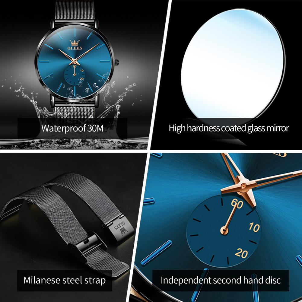 OLEVS Brand Watch Simple Business Quartz Men's Watch 9954