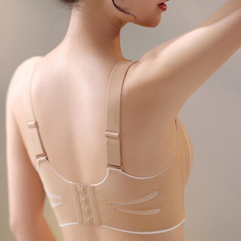 Untouched Lingerie for Women Sexy Without Steel Rims Push Up Bra with Anti Sagging Support Adjustable Gathering Bra