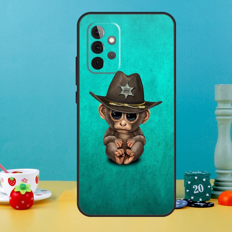 Monkey Gorilla Ape Baby Case For Samsung Galaxy A35 A26 A16 A05 A55 A15 A32 A12 A22 A52 A54 A34 A14 A56 A36 A13 A53