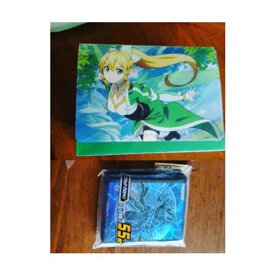 Used Yu-Gi-Oh! Black Magician Sleeve & SAO Leafa Deck Case Set