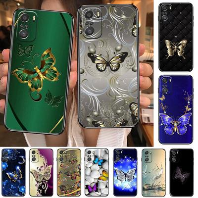 Beautiful Butterfly Pattern  For Xiaomi Redmi Note 10S 10 9T 9S 9 8T 8 7S 7 6 5A 5 Pro Max Soft Black Phone Case
