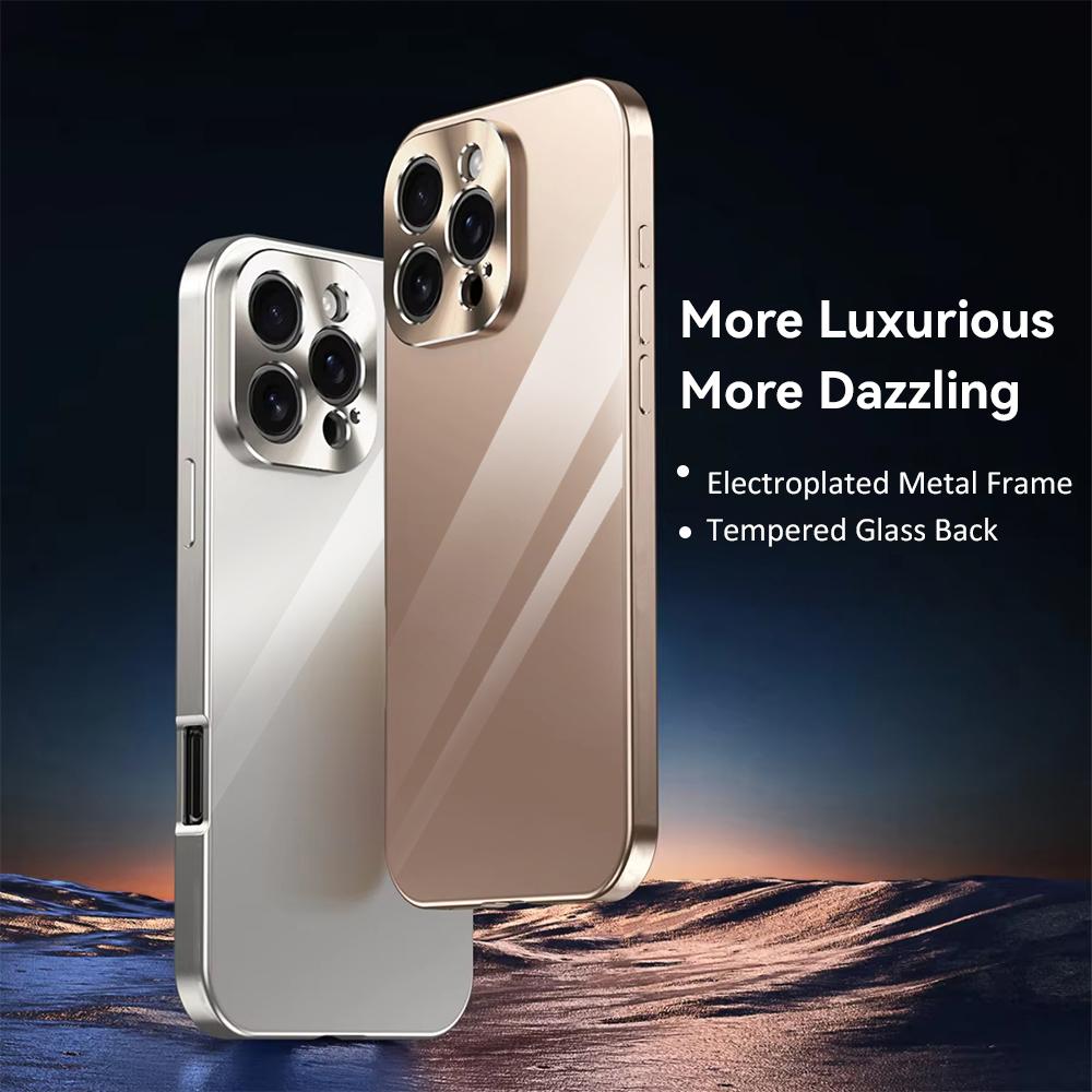 Coque de téléphone mode vache drôle pour iPhone 17 16 15 14 13 12 Pro Max Plus Coque bumper antichoc en métal galvanisé Dos en verre