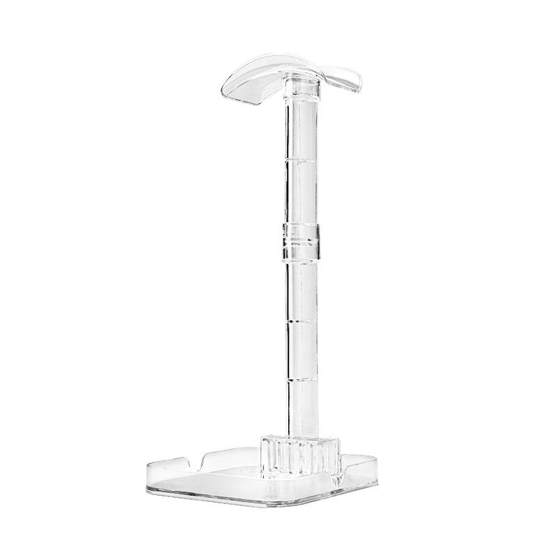 1Pc Universal Headphone Stand With Base Transparent Headset Storage Rack Multi-Function Detachable Hanger Stand Accessories