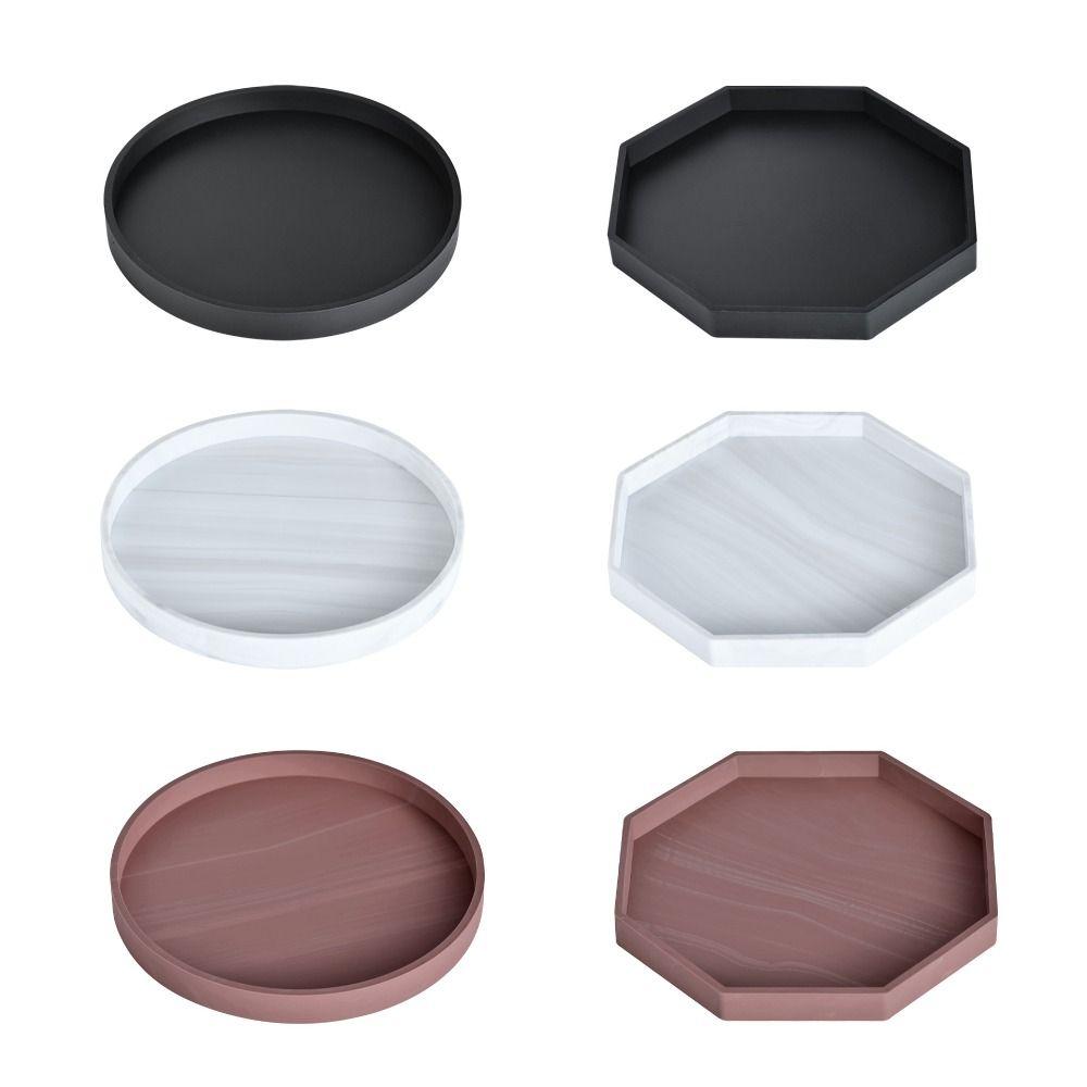 Creative Bathroom Shelf Simple Jewelry Display Plate Desktop Ornament Storage Tray  Cosmetics