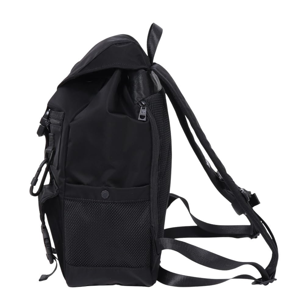 [Machiavellic] Backpack SIERRA GRACE DOUBLE POCKET BACKPACK BLACK (019)