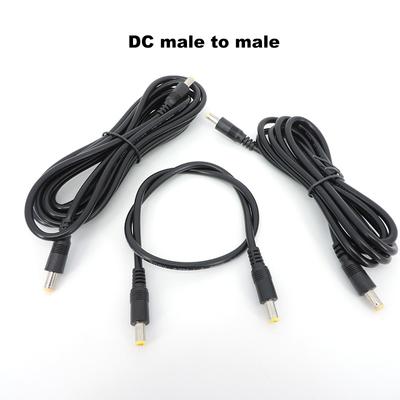 0,5 m 1,5 m 3 metry DC męski do męskiego Przewód zasilający przedłużający Wtyczka przewodu 5,5 mm X 2,5 mm Złącze przewodu Adapter do kamery paskowej