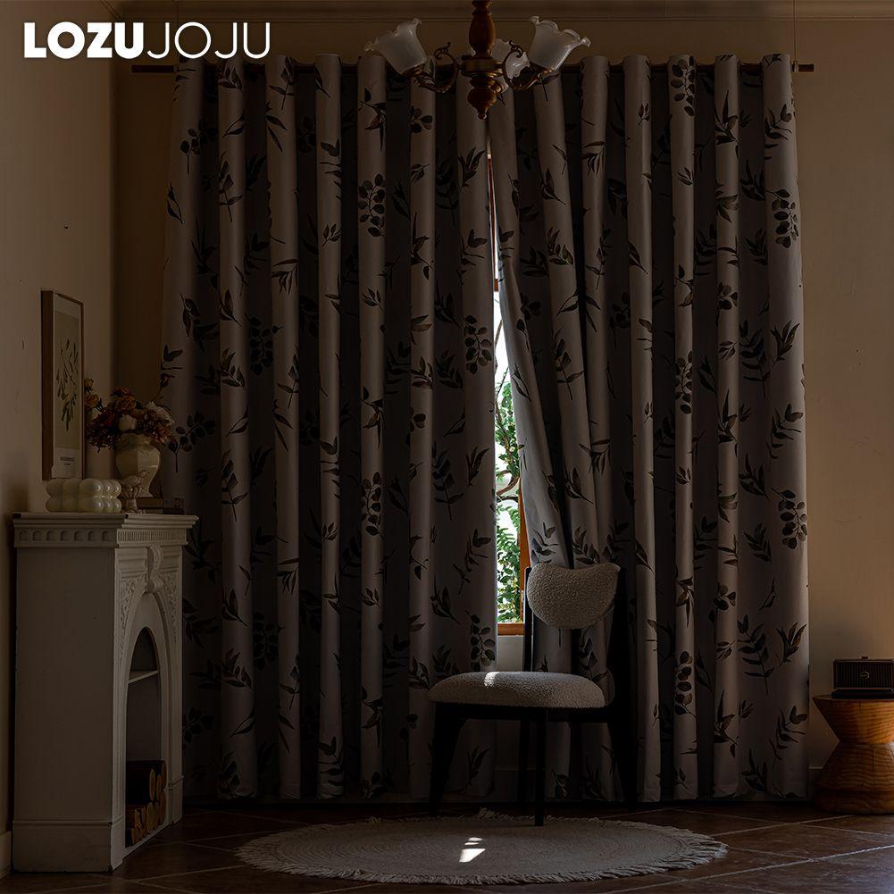 1pz LOZUJOJU Tende Oscuranti 100% Stile Campagna Americana Tende Stampate con Piante per Camera da Letto Soggiorno Finestra Balcone per Decorazione Casa
