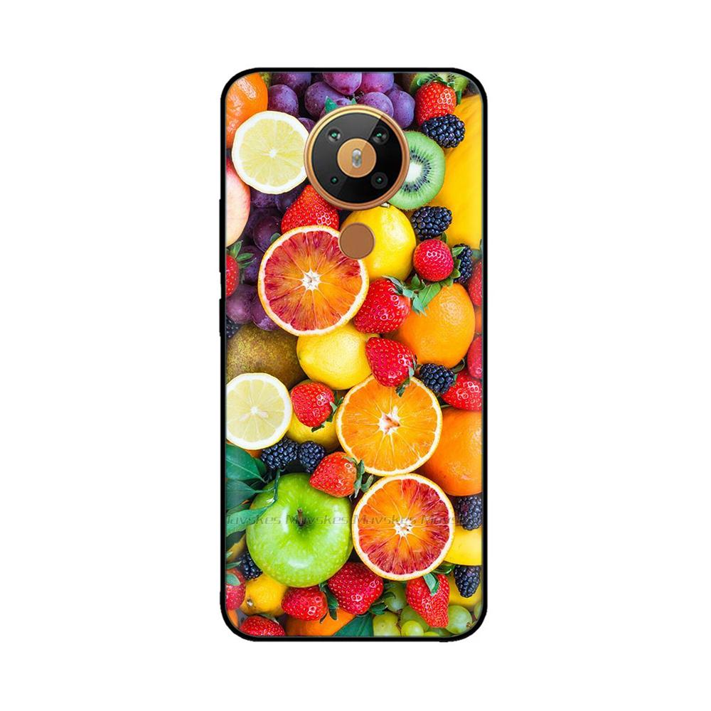 For Nokia 5.3 Silicone Case Soft Tpu Back Cover for Nokia 5.3 3.4 Bumper Printed Silicon Case for Nokia3.4 Nokia5.3 Phone Flower