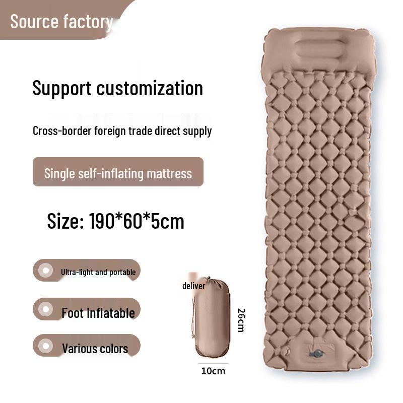 

Надувной спальный коврик для улицы с возможностью соединения и влагозащитными свойствами