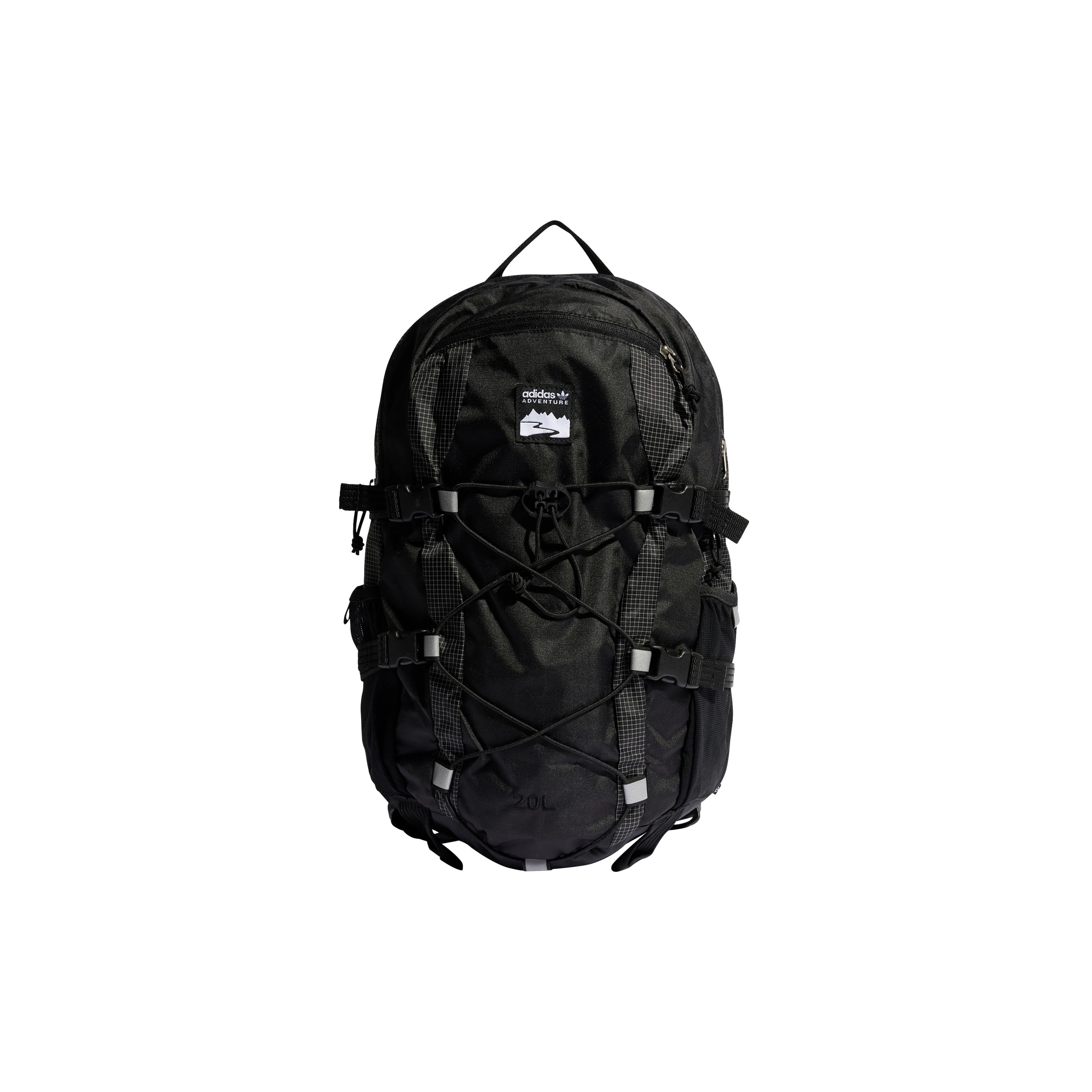 Adidas Originals New Large Capacity Sports Recycled Polyester Backpack Unisex Backpacks Black IB9362 Black