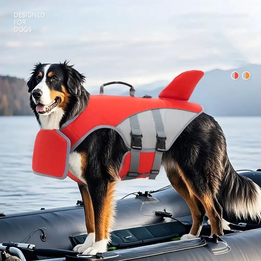 Safety Dog Life Jacket Back Traction Hook Pet Flotation Vest Dog Swimming Vest  Puppy Training