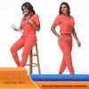 Sneldrogende Elastische Scrubs: Comfortabele Beauty Salon & Medische Uniform Set