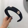 Floral High Crown Sponge Headband - Versatile Korean Fashion Hair Accessory for Women
