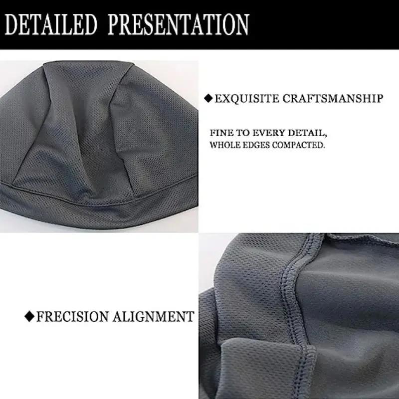 1/3 buc șapcă interioară pentru cască de motocicletă, șapcă cu uscare rapidă, respirabilă, șapcă de curse, șapcă de sub cască, șapcă pentru cască de motocross.