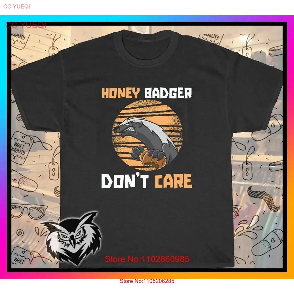 Neuer Artikel Lustiger Honigdachs Kümmert Sich Nicht Amerikanisches Logo T-Shirt Größe S 5XL Vintage Grafik Lässig Unisex Vielseitig Leicht