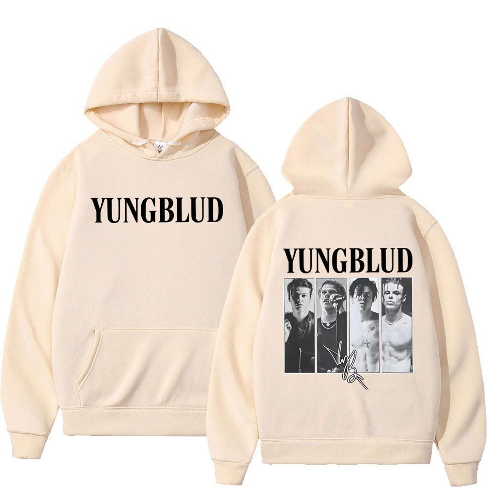 IDOLS Tour 2025 Yungblud Signature Gothic Vintage Graphic Hoodie Women Long-sleeved Loose Hip-hop Punk Sweatshirt Streetwear