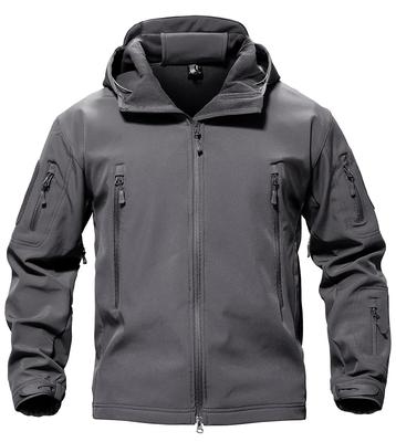 Outdoor Brushed Lining Camouflage Outdoor Work Gray 2XL Wear, Climber, Men's Overwear, Jersey, Hunting, Excursions, Multifunctional,