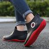 Rain shoes men's wet and dry kitchen work warm rain boots rubber shoes waterproof and non-slip cotton men's short water shoes
