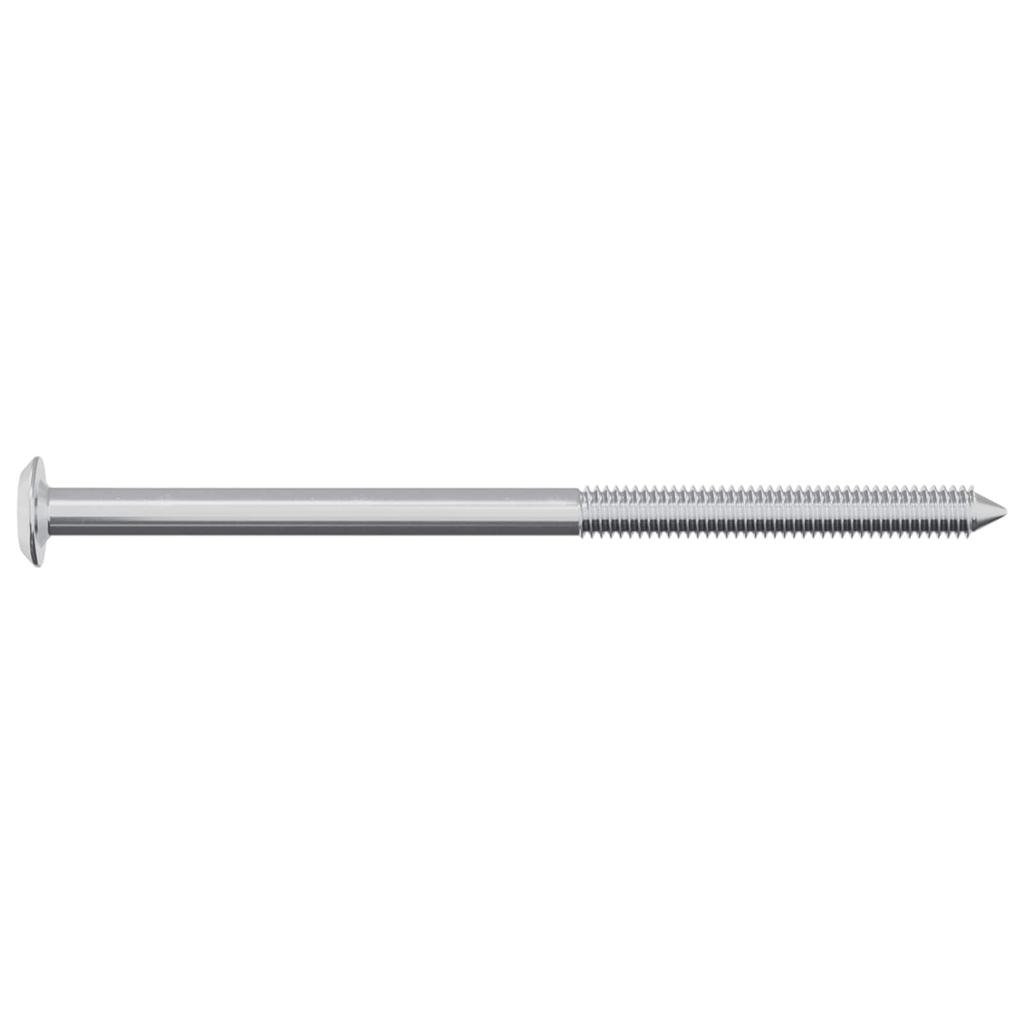Screw 12 Pcs Silver M6 X 100 Mm Steel