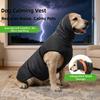 Elastic Dog Anxiety Vest Reflective Warm Dogs Calming Jacket Adjustable with Hoodie Pet Anti-Scare Pullover