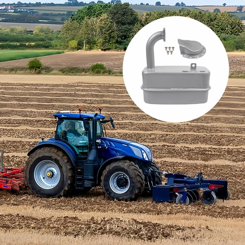 Silencieux d'échappement Select-Model avec montage en position d'origine, Pièce de rechange en fer pour 107S D105 D110 E100 E110 107S X126 Service d'équipement d'extérieur