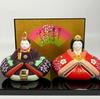 Yakushigama Dolls for the Girls' Festival, Kinsai Imperial Prince and Princess Seated Doll (Hanamai, Small) 2413
