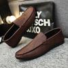 Herrenmode Schuhe Sommer2025Neue Freizeitschuhe für Herren Slipper Loafers Bequem Weiches Leder Fahrschuhe Atmungsaktiv